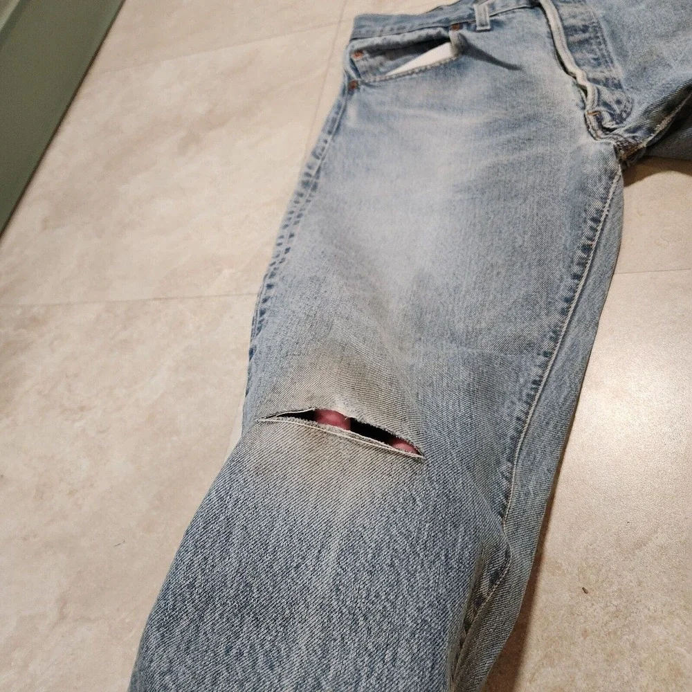 VTG 70s 80s Levis 501 501xx Selvedge Mens‎ 34x32 Button Fly Blue Denim Jeans